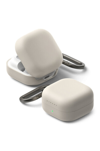 Ringke Husă din silicon pentru Samsung Galaxy Buds 4 Pro, bej
