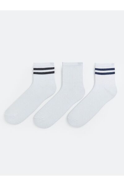 LC Waikiki Striped Men's Socks 3-Piece