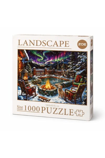 Zoe 1000 Parça Kuzey Işıkları Manzara Puzzle