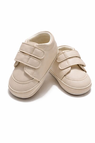 Pure Boutique Pantofi bebelusi bej cu arici talpa moale confort primii pasi