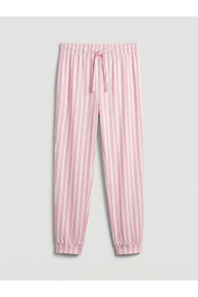 LC Waikiki Elastic Waist Women's Striped Jogger Pajama Bottoms