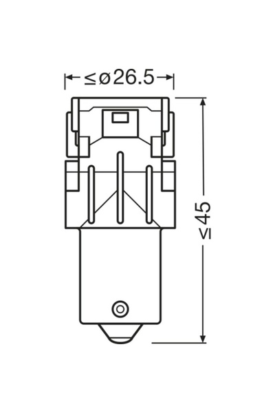 ams-OSRAM SET BECURI AUTO ELECTRICE 2 LED AUXILIARE 12 V (P 21 W) ALB 6000 K ...