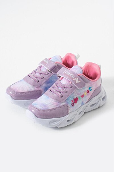 ADIMİST Çocuk Unisex Rahat Ortopedik Taban Işıklı Snakers Spor Ayakkabı (LENT...