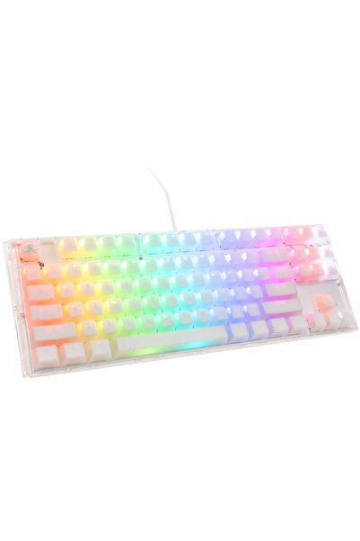 Ducky One 3 Aura White TKL RGB LED - MX-Brown (US) Gaming Keyboard