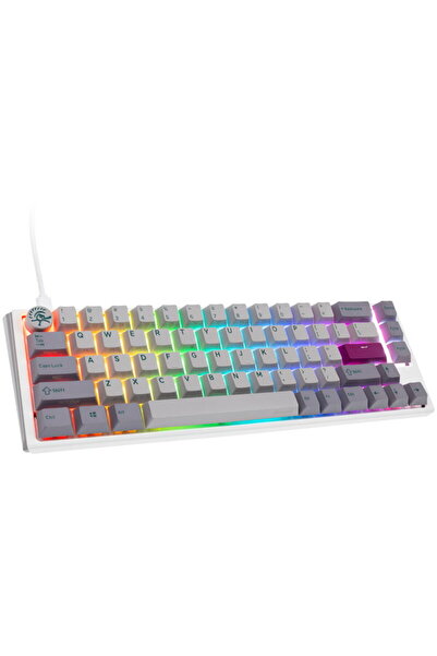 Ducky One 3 Mist Grey SF RGB LED - MX-Blue (US) Gaming Keyboard