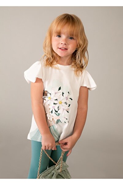 MAYORAL Set colanți imprimați pentru fete, verde