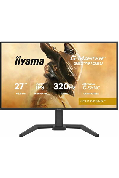 IIYAMA 27" Gaming Monitor, QHD 2560x1440, 320 Hz, 0.6 ms, Black