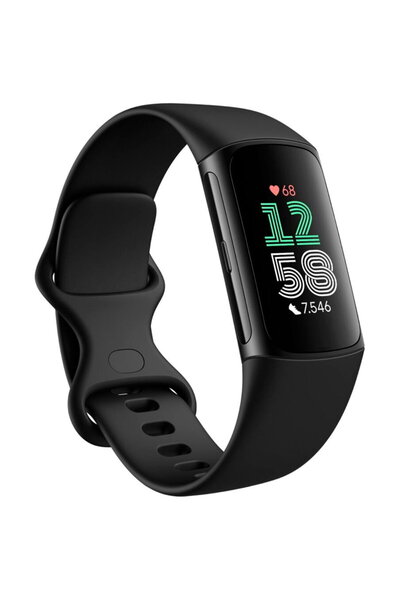 Fitbit Brățară Charge 6 Obsidian/Brățară Fitness Neagră
