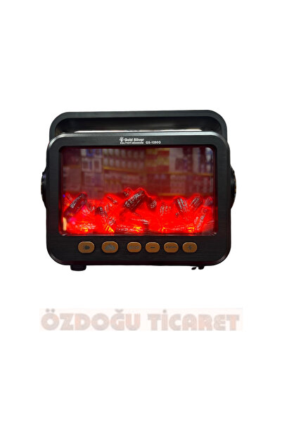 GoldSilver Gold Silver Güneş Enerjili Şömineli Nostaljik Radyo GS-1200G