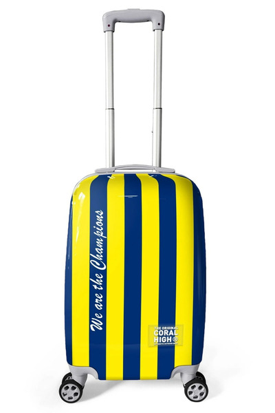 Coral High Sarı Lacivert Çubuklu Kabin Boy Valiz (50cm) 16562