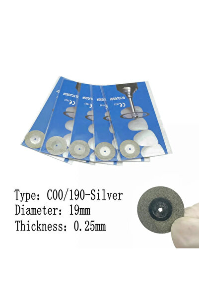 Choice7 C00-190-Silver-5pcs 5pcs أقراص ماسية طبية للأسنان، قرص قطع مزدوج الجو...