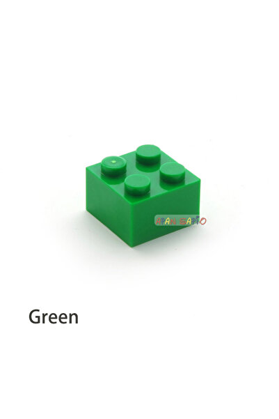 Choice16 مجموعة بناء خضراء مكونة من 60 قطعة، مكعبات بناء سميكة، مقاس 2x2، تعل...