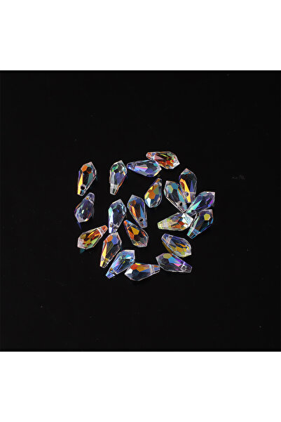 Choice1 20 قطعة من خرز الكريستال الزجاجي المصقول على شكل دمعة كمثرى، مقاس 5×1...