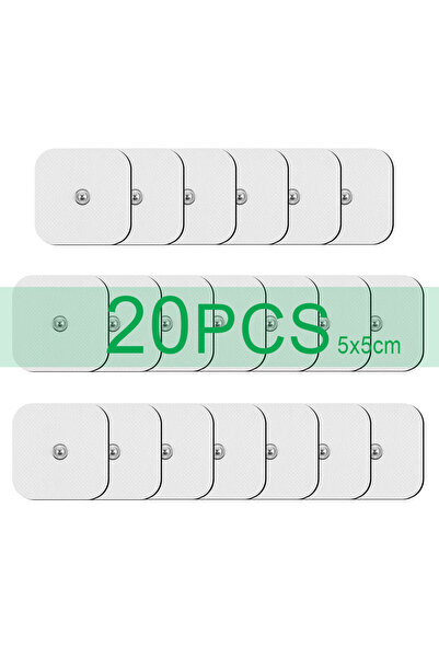 choice2 20 قطعة من لاصقات أقطاب التحفيز الكهربائي للعضلات ذاتية اللصق مقاس 5×...