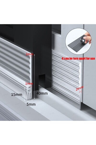 Choice12 4m Upgraded Transparent TPE Sliding Window Seal Strip Self Adhesive ...