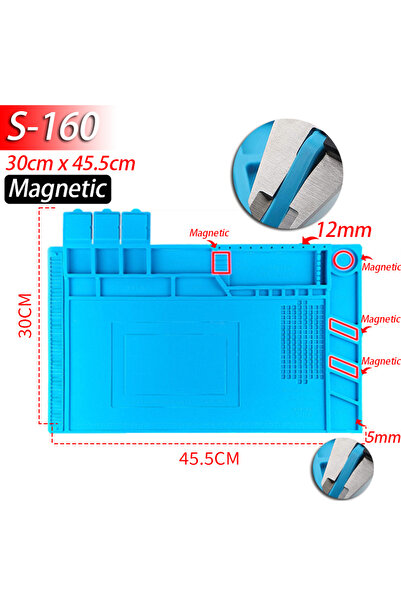 Choice10 S160 Soldering Station Mat Silicone Work Mat Heat Resistant 932°F An...