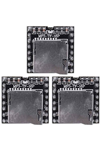 Choice7 3pcs Dfplayer TF Card U Disk Mini MP3 DF Player Audio Voice Module IO...