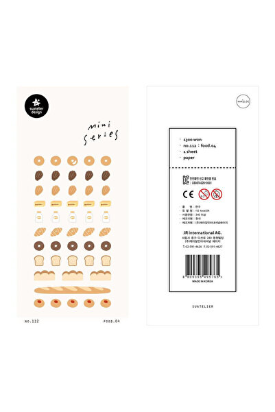 Choice7 112-food.04 Korean Import Suatelier Mini Happy Daily Life Food Animal...