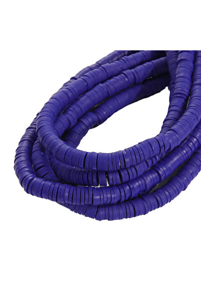 Choice22 6mm Royal Blue 6mm 350Pcs Handmade Flat Round Polymer Clay Beads Chi...