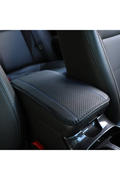 Choice5 BK blue 1 PU Comfortable Embossed Waterproof Anti-fouling Car Armrest...