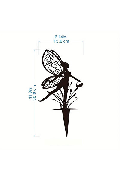 Choice1 TY3148-02 Garden Fairy Metal Outdoor Decor for Your Patio and Lawn