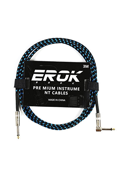 Choice8 3M-BLue EROK 1.5M/3M/6M/10M Premium Guitar Cable 1/4 Inch Instrument ...