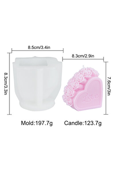 Choice1 قالب ظرف وردة 03 قالب شمعة على شكل ظرف وردة قالب سيليكون لصندوق بريد ...