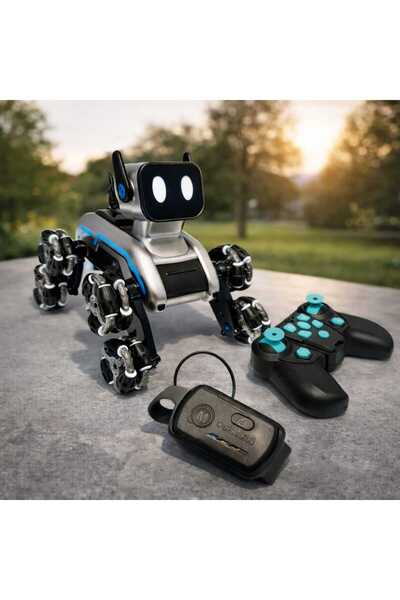 HAYALBAHÇESİ Bilekten Ve Uzaktan Kumandalı Şarjlı 8 Teker Akrobat Robot Köpek...