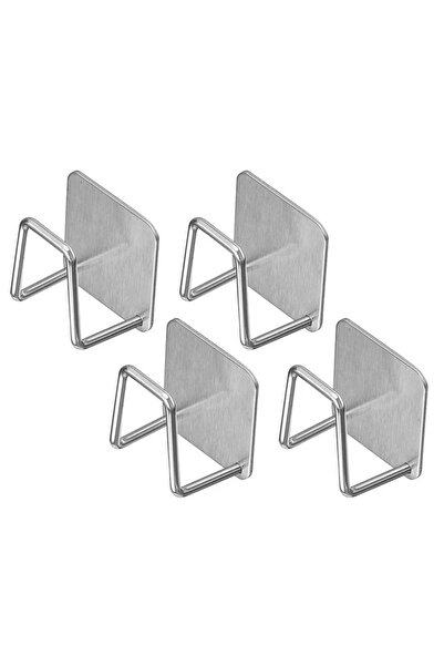 Choice3 Silvery 4pcs Kitchen Non Perforated Stainless Steel Storage Rack, Wal...