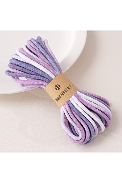 Choice10 4mm 10m Style11 4mm 10m Colored Gradient Cotton Cord - For Bag Garme...