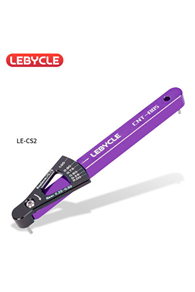 Choice6 LE-CS2-Purple LEBYCLE أداة فحص تآكل سلسلة الدراجة بستة ألوان، أداة فح...