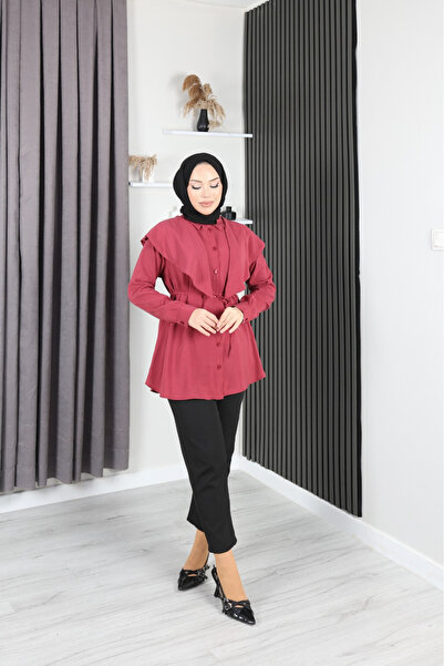 Nergis Neva Butik New Season Cape Modal Tunic