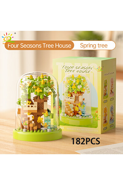 Choice5 رقم 55 هويكيباو إم بيت شجرة صغير رباعي الفصول مع صندوق عرض، نموذج بنا...