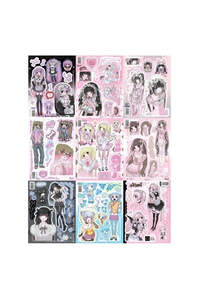 Choice9 جميع ملصقات دومي الجديدة التسعة (1/9) - ورق تغليف - شخصيات - فتيات - ...