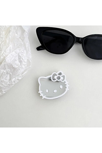 Choice1 حامل هاتف أبيض من سانريو هيلو كيتي، مزود بوسادة هوائية، بلون المرآة، ...