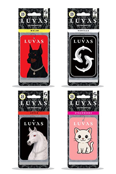 LUVAS Co Araba Kokusu Meye Kokuları Mix Karma Dörtlü Set Special