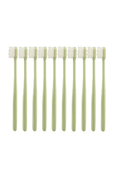 choice2 10 قطع - فرشاة أسنان جرين ويف فائقة النعومة، 5/10 قطع، بشعيرات نانوية...