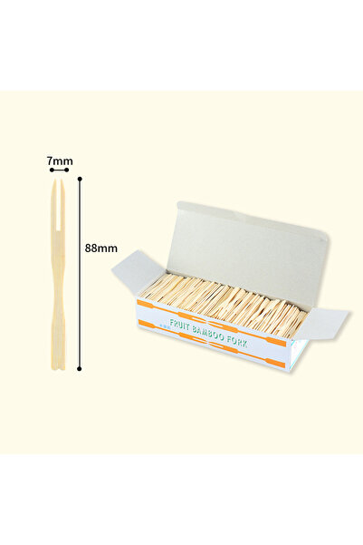 choice2 750pcs 100/200/750pcs Disposable Fruit Fork Cake ks Fruit Bamboo Stic...