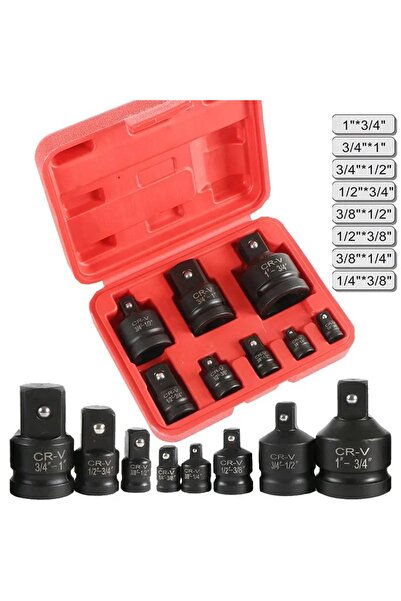 choice2 مجموعة محولات ومخفضات صدمية مكونة من 8 قطع، مقاسات 1/4 بوصة، 3/8 بوصة...