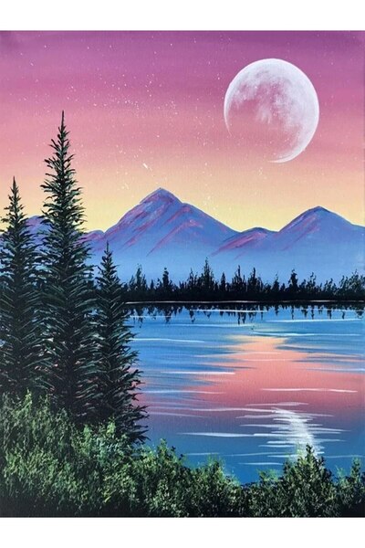 Choice23 طقم رسم ماسي دائري DK-1191 خماسي الأبعاد، مقاس 30×40 سم، لتصميم منظر...