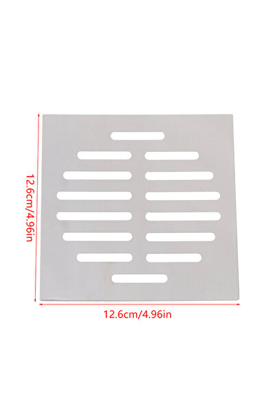Choice5 غطاء فتحة تصريف أرضية مربع الشكل A7، قطعة واحدة، غطاء شبكي لفتحة التص...