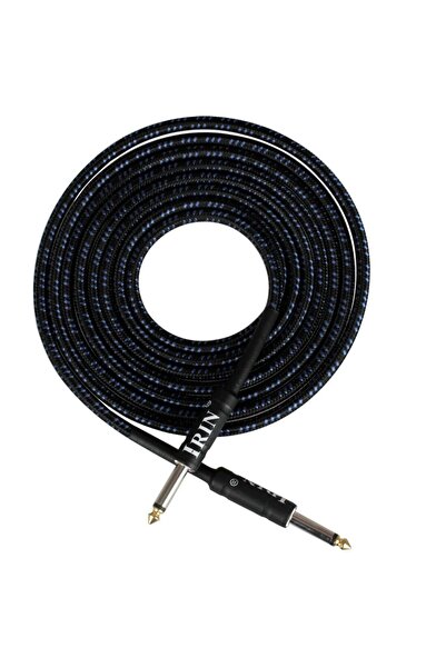 Choice17 3M Blue Black IRIN 3M/6M/10M Audio Cable 6.5mm Plug No Noise Audio W...