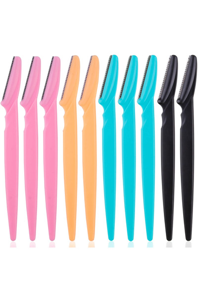 Choice7 ١٠ قطع بألوان متنوعة، ٣/١٠ قطع، ماكينة حلاقة محمولة لتشذيب الحواجب وإ...