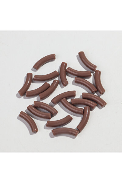 Choice8 8x32mm coffee 20pcs/lot Acrylic Thin Bamboo Tube Beads Solid Color Re...