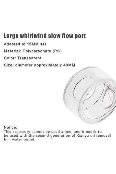 Choice5 ديكور حوض سمك 40 مم لحوض أسماك أكواريوم؛ منفذ زنابق الماء وجهاز فصل ا...