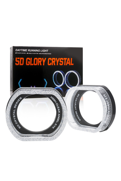 Choice4 أغطية مصابيح أمامية مستطيلة الشكل من نوع i8-O APP، مقاس 2.5 بوصة، قطع...