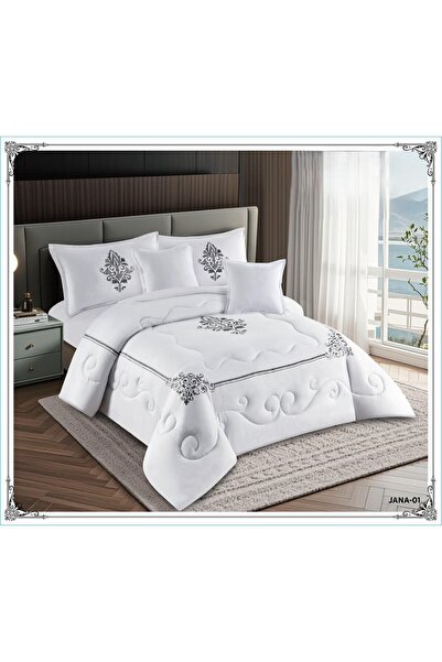 miral Summer embroidered double bedsheet set 220x240