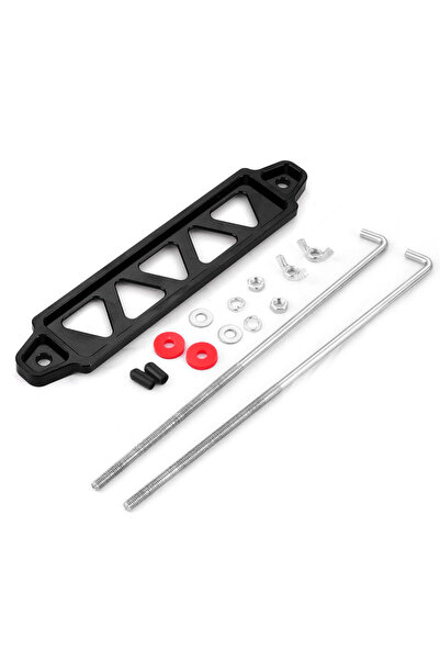 Choice Black full set 190mm Aluminum Car Battery Tie Down Mount Holder Bracke...