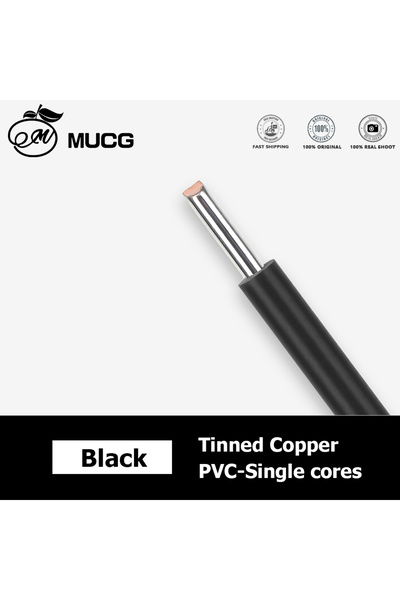 Choice48 5m 20 AWG UL1007-Black-Hard 6Colors Solid per wire Tinned per cable ...