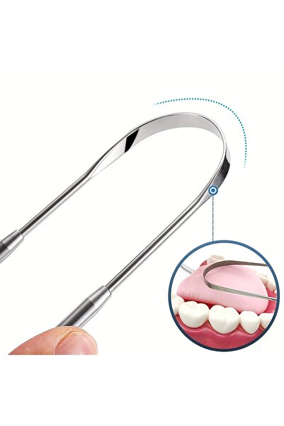 Choice1 مكشطة لسان من الفولاذ المقاوم للصدأ، قابلة لإعادة الاستخدام، لتنظيف ط...